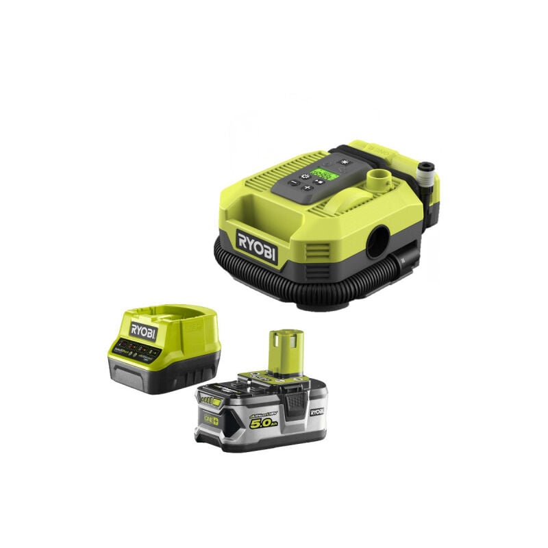 foto del prodotto ryobi confezione compressore d aria 18v r18mi 0 1 batteria 5.0ah 1 caricatore rapido rc18120 150