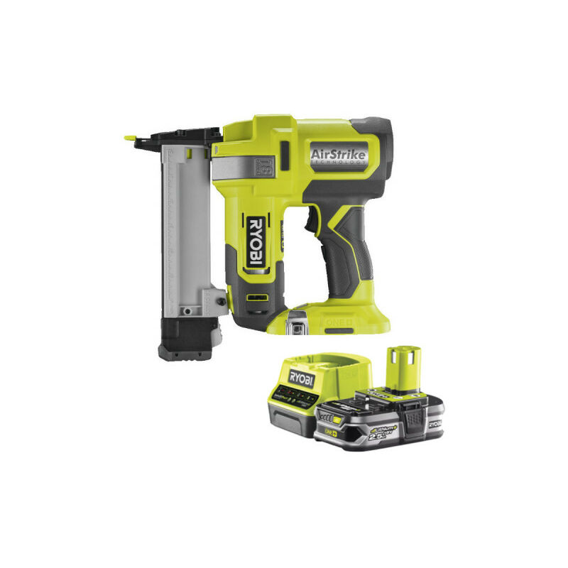 foto del prodotto ryobi confezione cucitrice ad aria 18v oneplus r18gs18 0 1 batteria 2,5ah 1 caricatore rapido rc18120 125