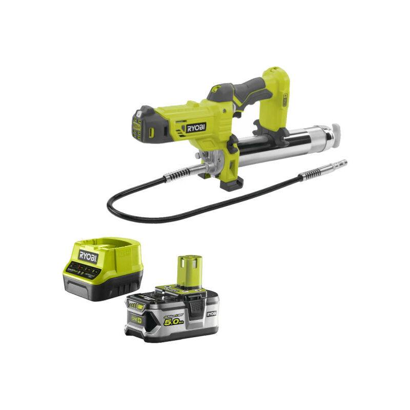 foto del prodotto ryobi confezione ingrassatore 18v r18gg 0 1 batteria 5.0ah 1 caricatore rapido rc18120 150