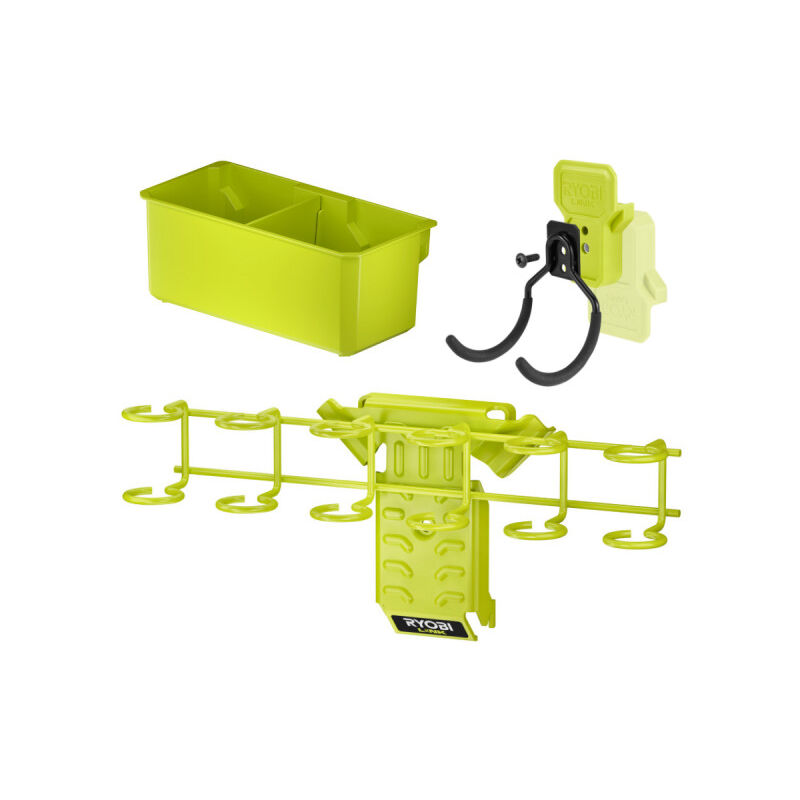 foto del prodotto ryobi confezione link system portacacciavite gancio doppio reversibile doppio cestino di stoccaggio