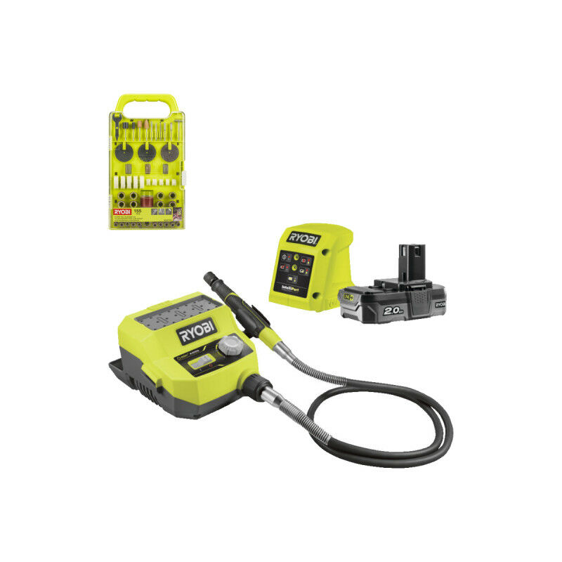foto del prodotto ryobi confezione mini multiutensile rrts18 120ga35 18v oneplus 1 batteria 2.0ah 1 caricatore 35 accessori ki