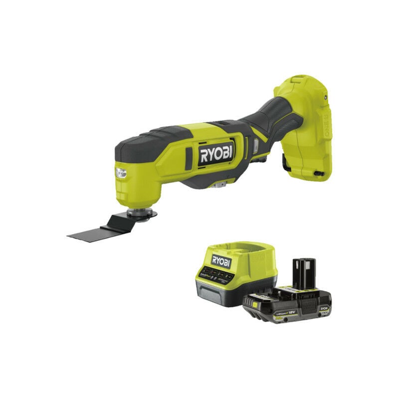 foto del prodotto ryobi confezione multitool rmt18 0 18v oneplus 1 batteria 2.0ah 1 caricatore rapido rc18120 120
