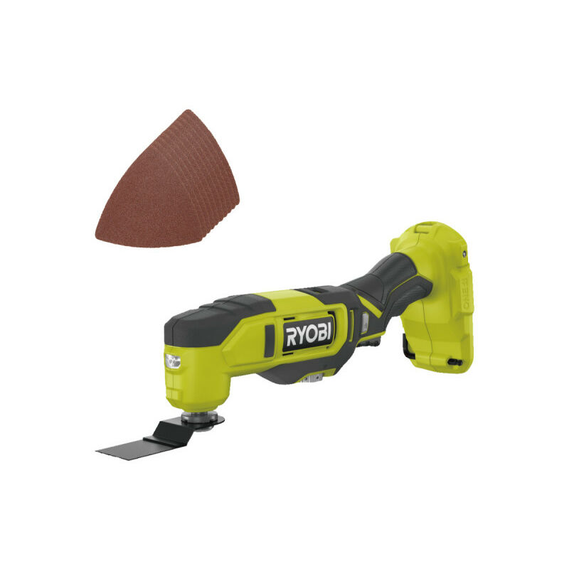 foto del prodotto ryobi confezione multiutensile rmt18 0 18v oneplus 11 accessori senza batteria e caricatore set di 10 triangol