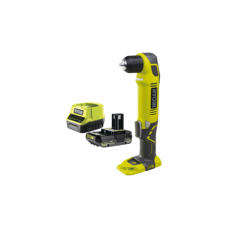 foto del prodotto ryobi confezione rad1801m trapano avvitatore angolare 18v one 1 batteria 2,0ah 1 caricatore rapido