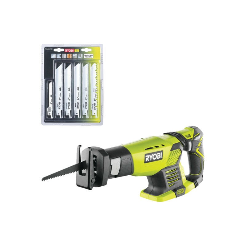 foto del prodotto ryobi confezione sega a nastro rrs1801m 18v oneplus senza batteria e caricabatterie confezione di 6 lame universal