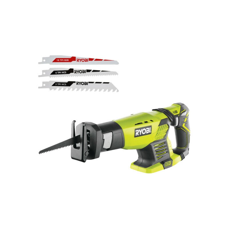foto del prodotto ryobi confezione sega a nastro rrs1801m 18v oneplus senza batteria e caricabatterie set di 3 lame speciali per seg