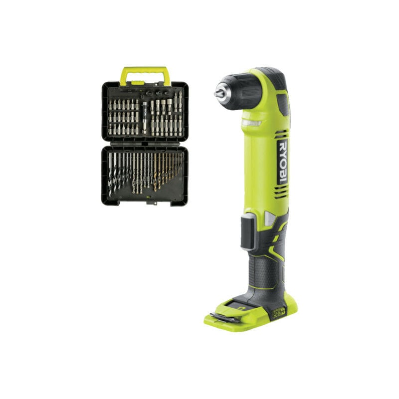 foto del prodotto ryobi confezione trapano avvitatore angolare rad1801m 18v oneplus senza batteria e caricabatteria set di 60 access