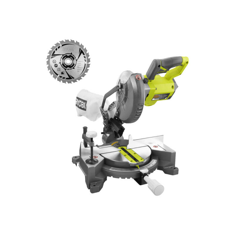 foto del prodotto ryobi confezione troncatrice ems190dcl 18v oneplus 190 mm lama csb190a1 190 mm 24 denti