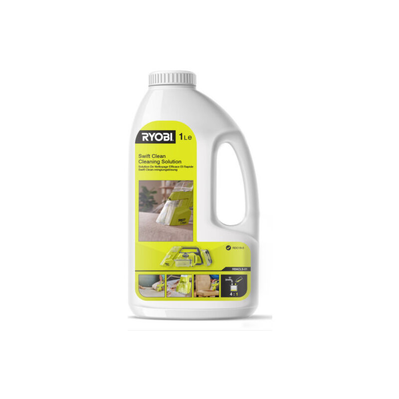 foto del prodotto ryobi fluido di pulizia 1l rbacls 01 per aspirapolvere rdc18 e rdc18bl