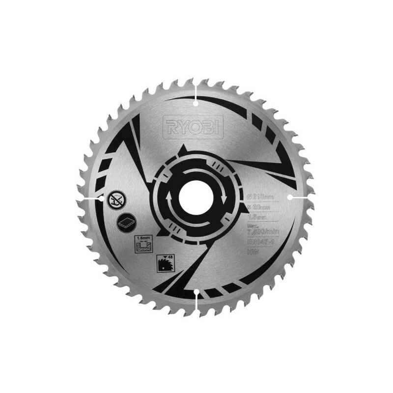 foto del prodotto ryobi lama in metallo duro per troncatrice 216mm 48 denti sb216k16k16t48a1