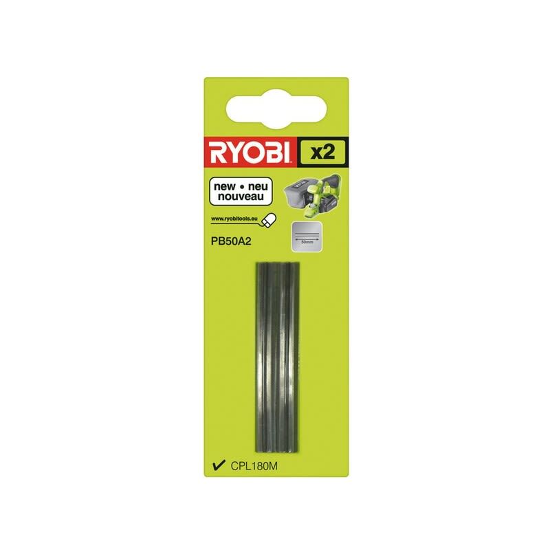 immagine 0 del prodotto ryobi lame per pialla da 50 mm per 2 per pialla