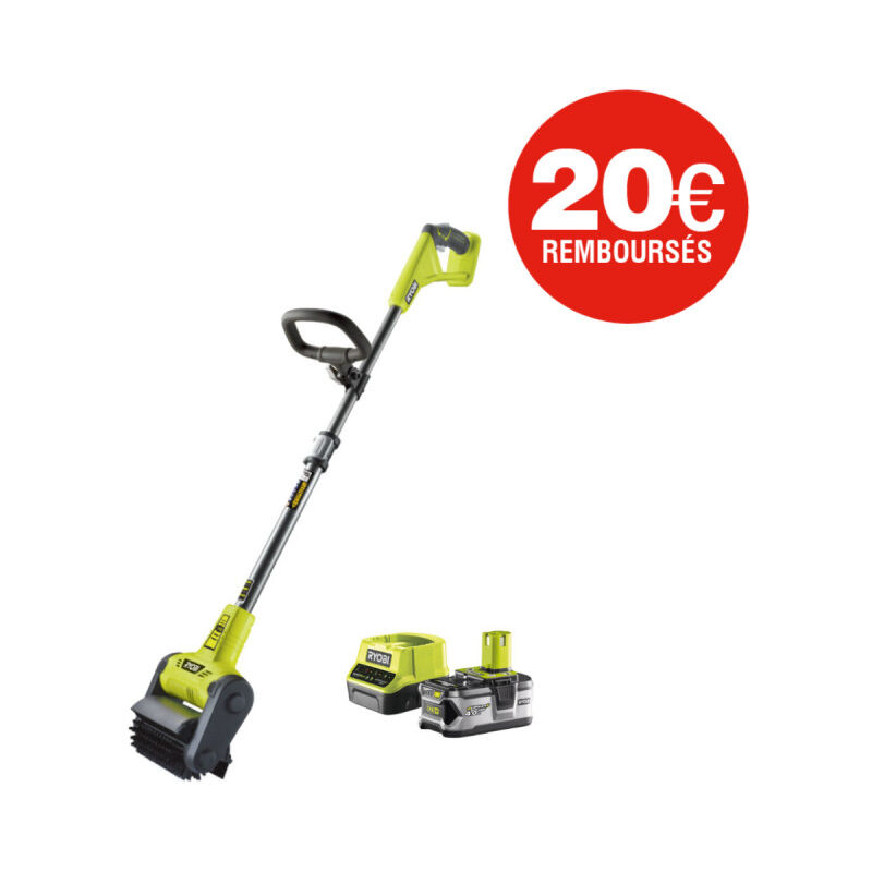 foto del prodotto ryobi lavapavimenti 18v one 1 batteria 4,0 ah 1 caricatore ry18pcb 140