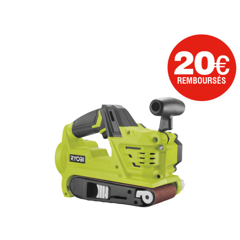 foto del prodotto ryobi levigatrice a nastro 75 mm 18v one senza batteria o caricatore r18bs 0