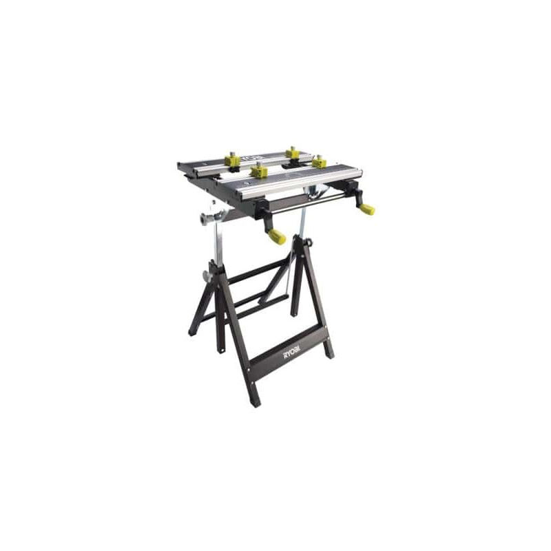 foto del prodotto ryobi mai usato banco da lavoro pieghevole in metallo 600x570x760mm rwb03