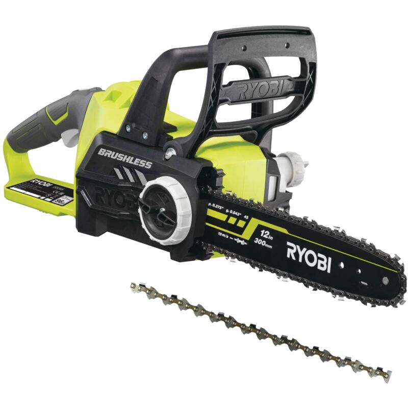 foto del prodotto ryobi motosega a scoppio 18v one venduta senza batteria o caricabatterie ocs1830 