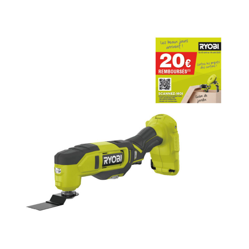 foto del prodotto ryobi multiutensile 18v one 11 accessori senza batteria o caricatore rmt18 0
