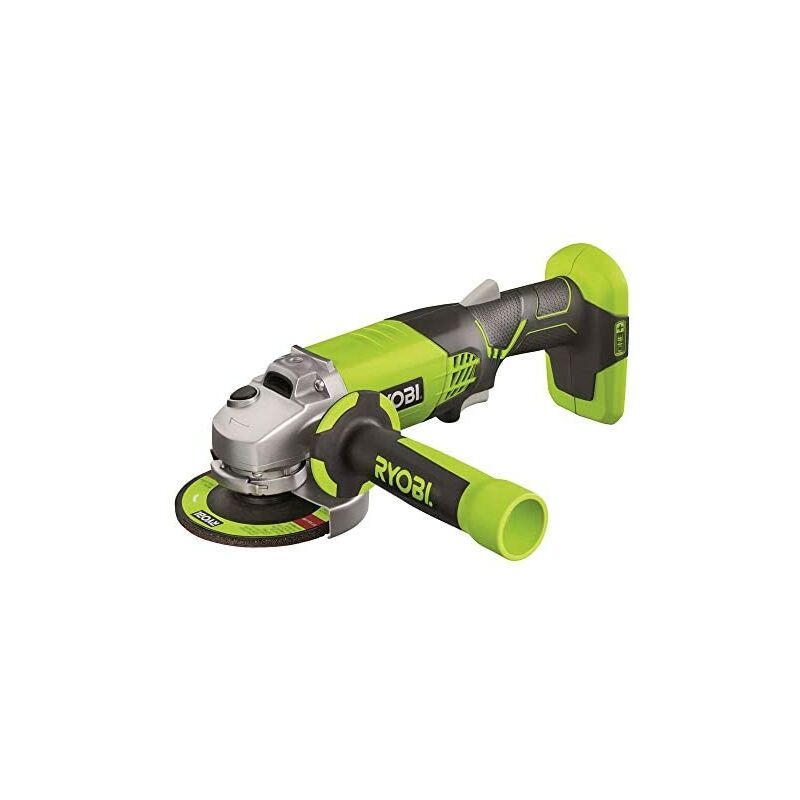 foto del prodotto ryobi r180ag 0 smerigliatrice angolare 7500 rpm, nero, verde, batteria, ioni di litio, 18 v, 2,2 cm 