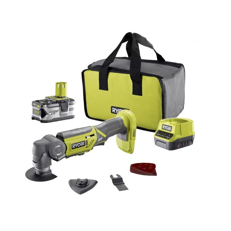 foto del prodotto ryobi r18mt 0 utensile multifunzione batteria 18v orientabile 3.2 kit 4.0 ah