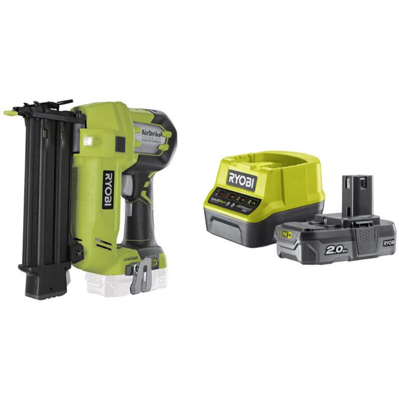 foto del prodotto ryobi r18n18g 120s chiodatrice a batteria 18g 18v one 1x 2.0ah 