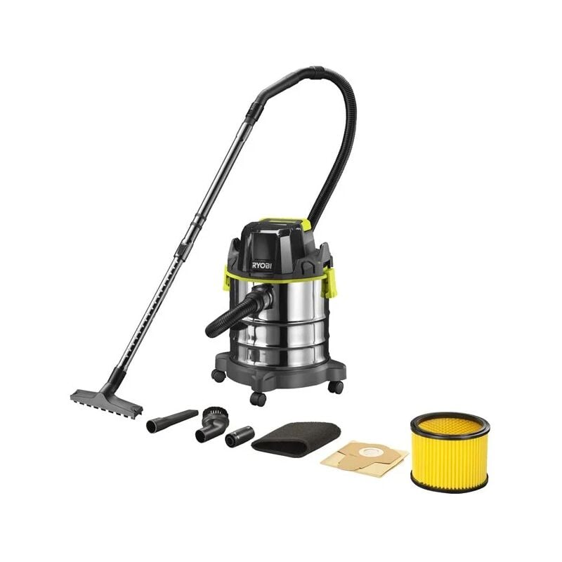 foto del prodotto ryobi r18wdv 0 aspiratore solidi liquidi batteria 18v one 18 lt solo corpo 