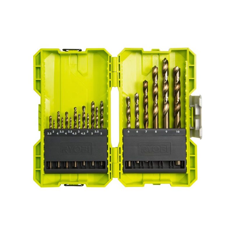 foto del prodotto ryobi rak19hss2 kit 19 punte hss trapano avvitatore per metallo