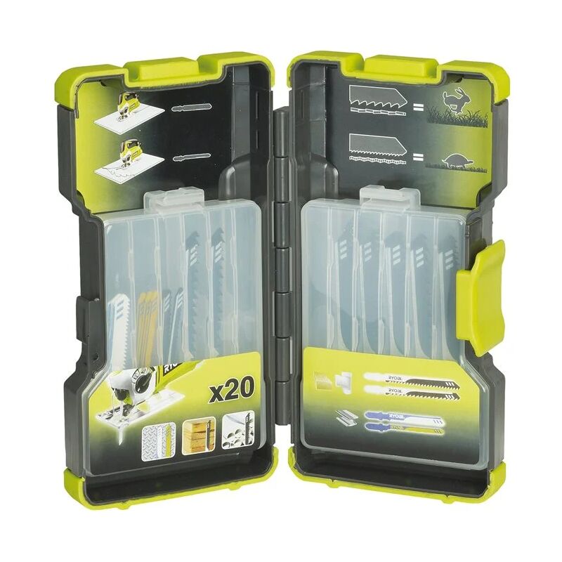 foto del prodotto ryobi rak20jb kit 20 lame seghetto alternativo 75 100mm legno plastica metallo