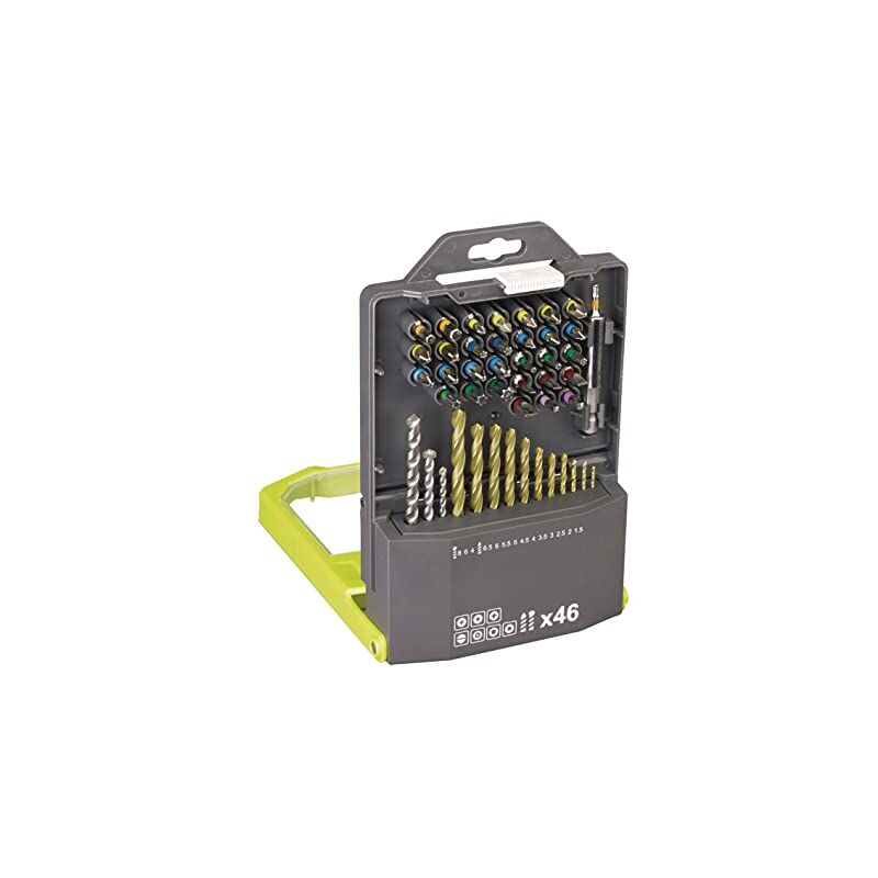foto del prodotto ryobi rak46mix kit 46 bits 1 4 esagonale punte trapano avvitatore