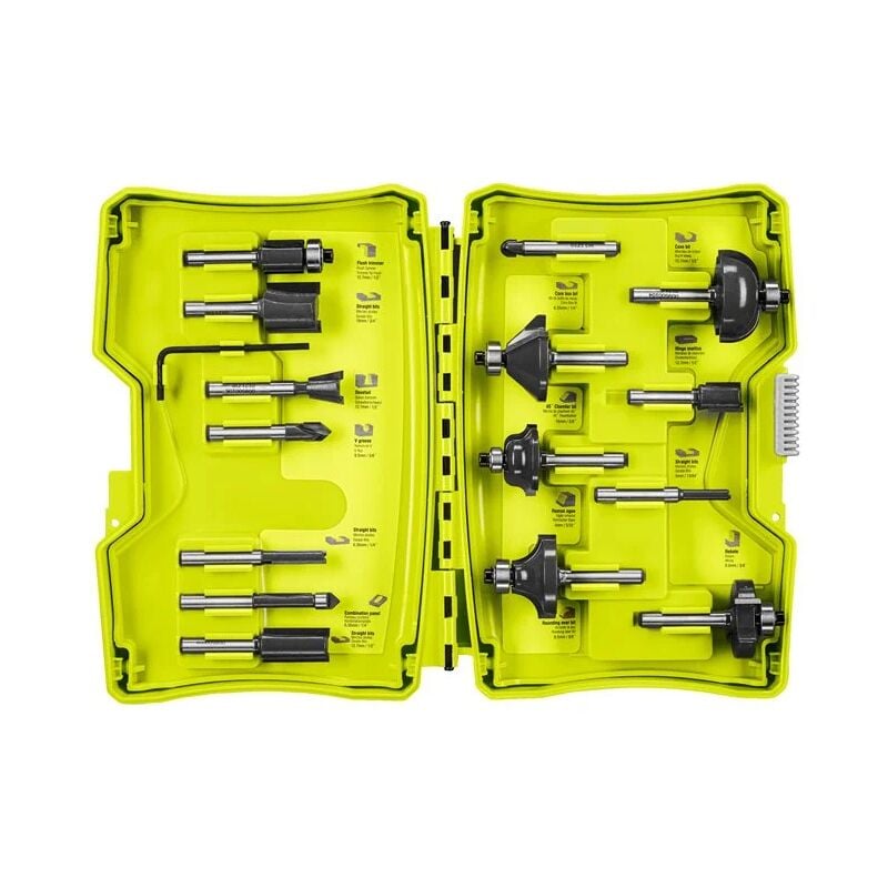 foto del prodotto ryobi rakrbs15 set 15 frese legno