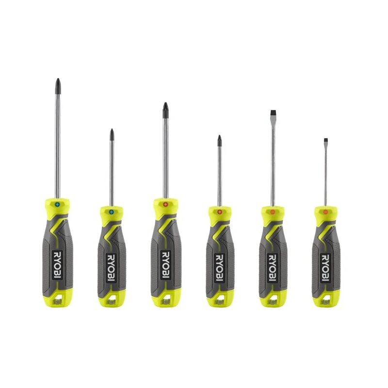 foto del prodotto ryobi rhsds6pc set giraviti magnetici punte magnetiche antiscivolo 6 pezzi