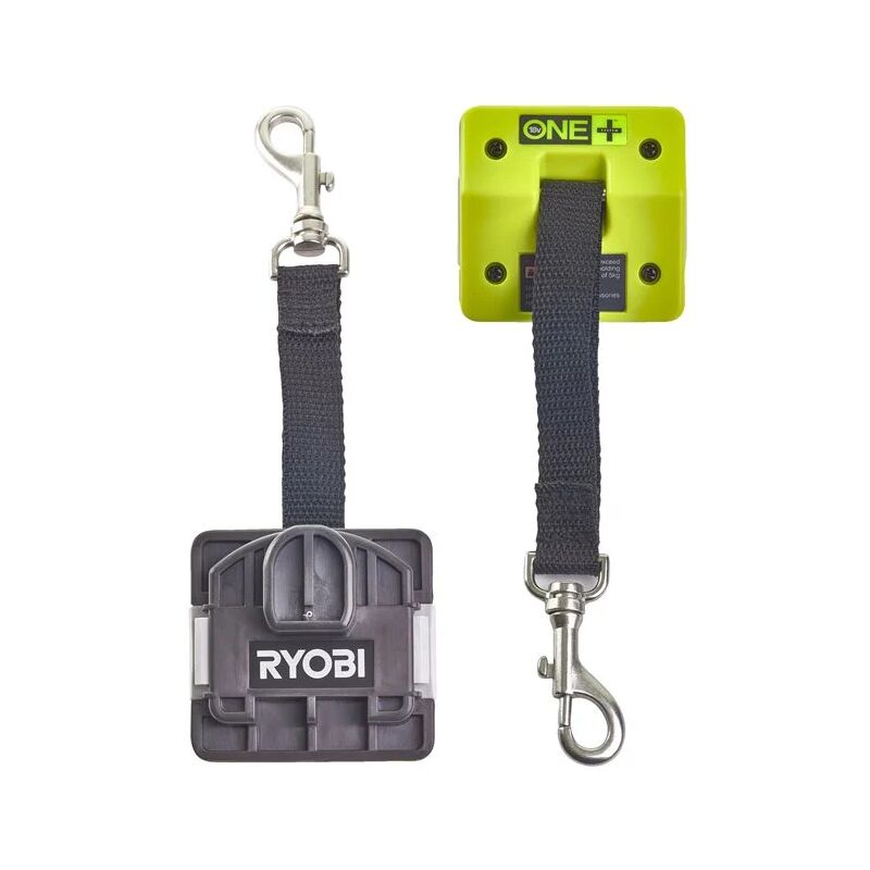 foto del prodotto ryobi rlyard 2 ganci parete porta utensili con moschettone