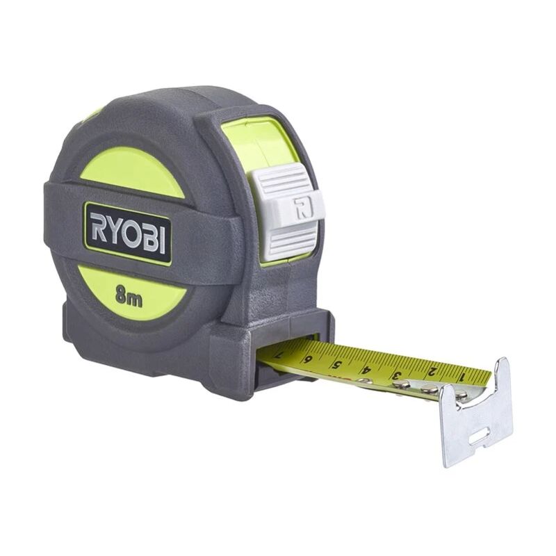 foto del prodotto ryobi rtm8m metro con nastro rivestito in naylon largezza 25mm 5m