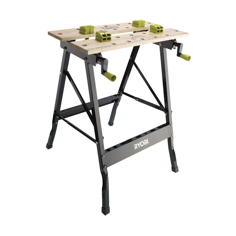 foto del prodotto ryobi rwb01 piano lavoro pieghevole max 100 kg 605x180x120 mm bamboo metallo
