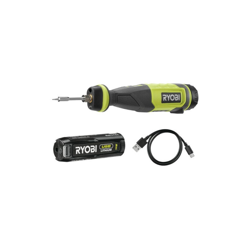 foto del prodotto ryobi saldatore 4v usb litio 1 batteria 2,0ah rsi4 120g
