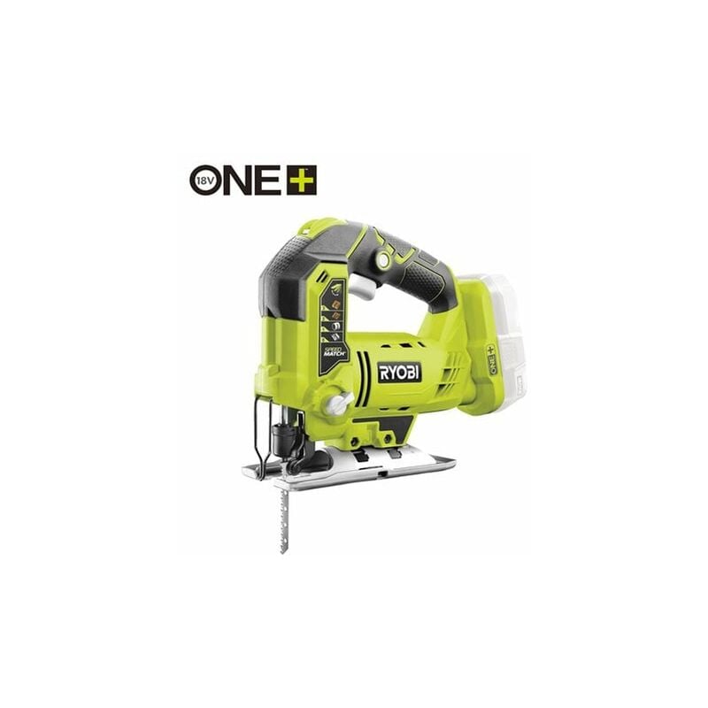 foto del prodotto ryobi - scie sauteuse pendulaire 4 positions 18 v one+ sans fil pour coupes parfaites, sans clat, droites, de finitions, chantournage des planches,