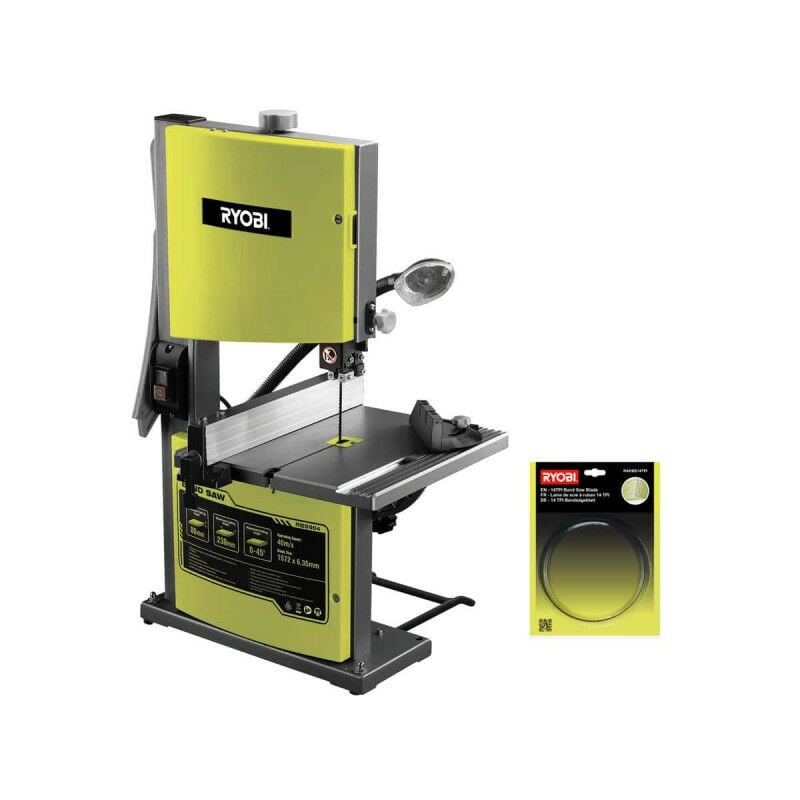 foto del prodotto ryobi sega a nastro fissa pacchetto 350w 230mm rbs904 lama per sega a nastro rakbs14tpi