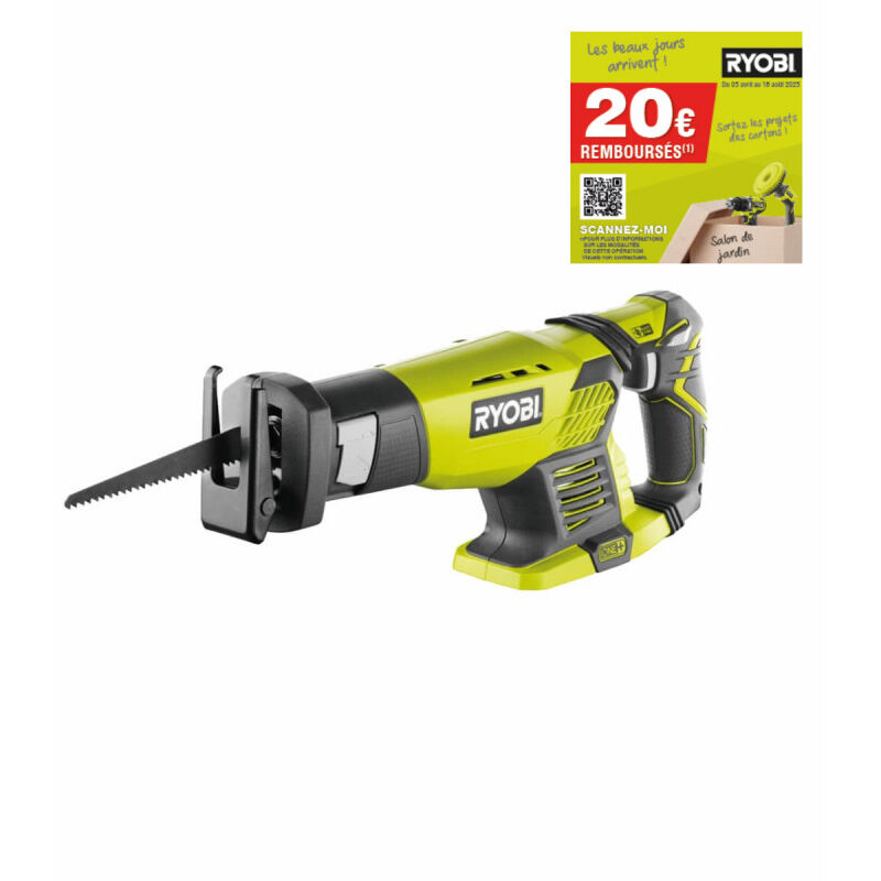 foto del prodotto ryobi sega a sciabola 18v one senza batteria e caricabatterie rrs1801m