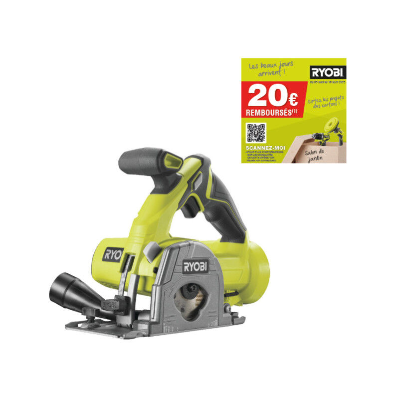 foto del prodotto ryobi sega multimateriale 18v one 85mm 2 lame senza batteria o caricatore r18mms 0