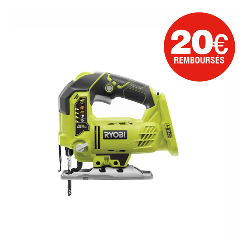 foto del prodotto ryobi seghetto alternativo a pendolo 18 v one senza batteria n caricatore r18js 0