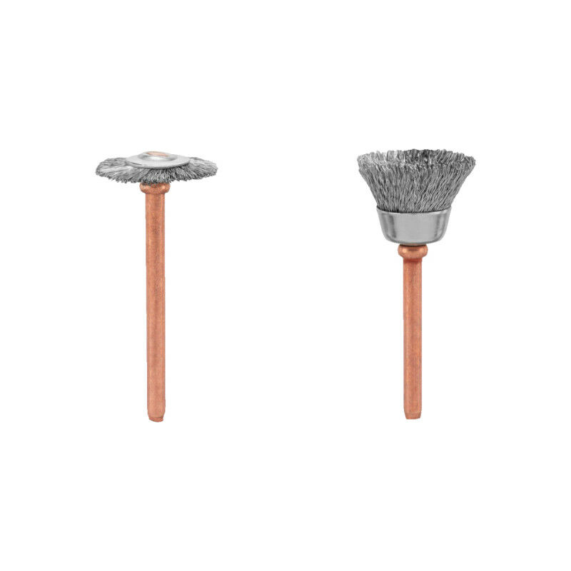 foto del prodotto ryobi set di 2 spazzole in acciaio al carbonio rar202 2 13 mm e 19 mm
