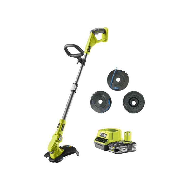 foto del prodotto ryobi spazzatrice 18v oneplus rlt183225fpk3 batteria 2,5 ah caricabatterie 2 ah
