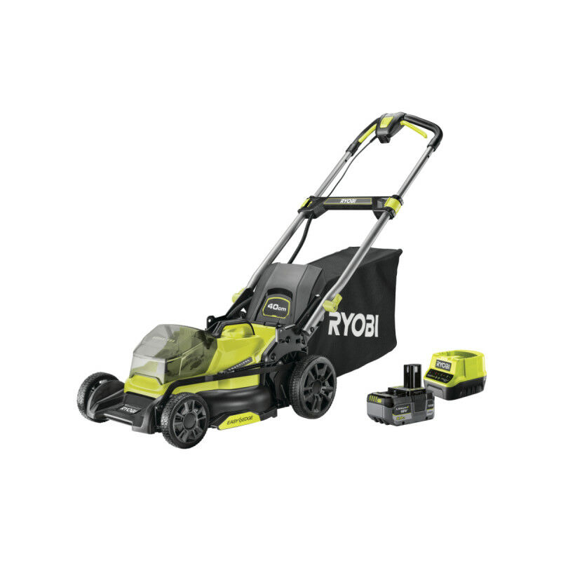 foto del prodotto ryobi tosaerba a spinta 18v brushless taglio 40cm 1 batteria 5,0ah 1 caricatore rapido ry18lmx40c 150