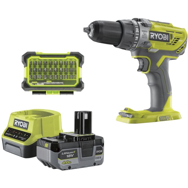 foto del prodotto ryobi trapano avvitatore perc. 18v 4ah mm. 13