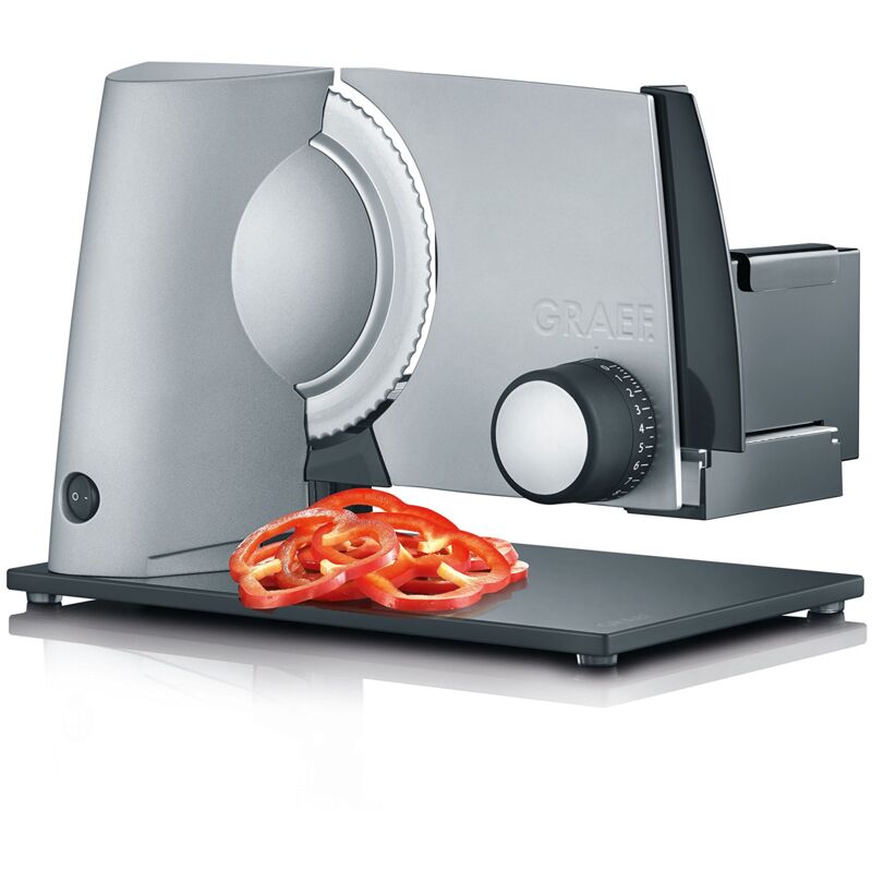 foto del prodotto s 32000 elettrico 170w alluminio acciaio inossidabile affettatrice graef