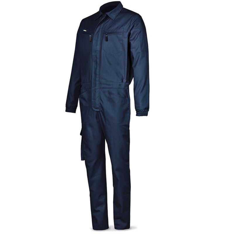 foto del prodotto s.di tuta in cotone 1st blu navy 68 488 batop68 marca the safety company