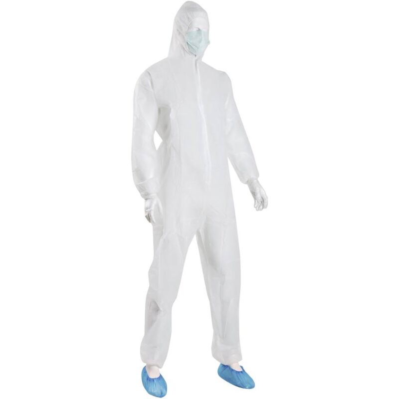 foto del prodotto s hngen 1005179 kit di protezione monouso con tuta taglia xxl bianco