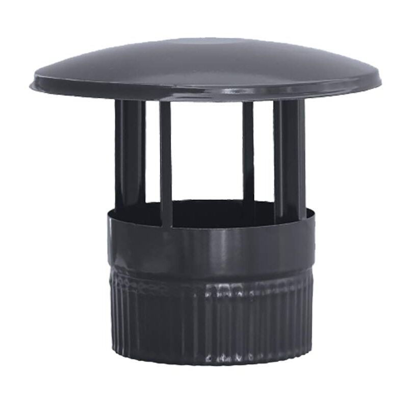 foto del prodotto s m s m 485251 fumisteria in colore nero vetrificato, 900 c 120 mm roset n per condotti di stufe e camini