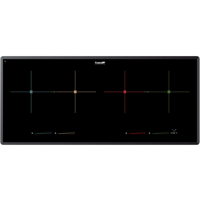 foto del prodotto s4000. colore del prodotto nero, posizionamento dell apparecchio da incasso, dimensione della larghezza del piano cottura 90 cm. tipo di