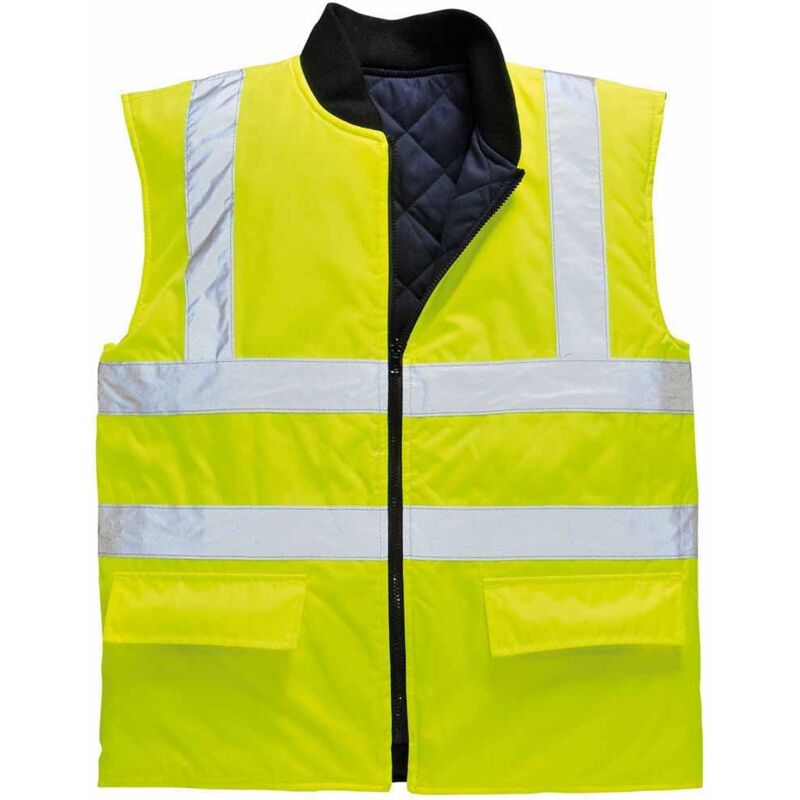 foto del prodotto s469yer5xl gilet reversibile ad alta visibilit , giallo, 5xl portwest