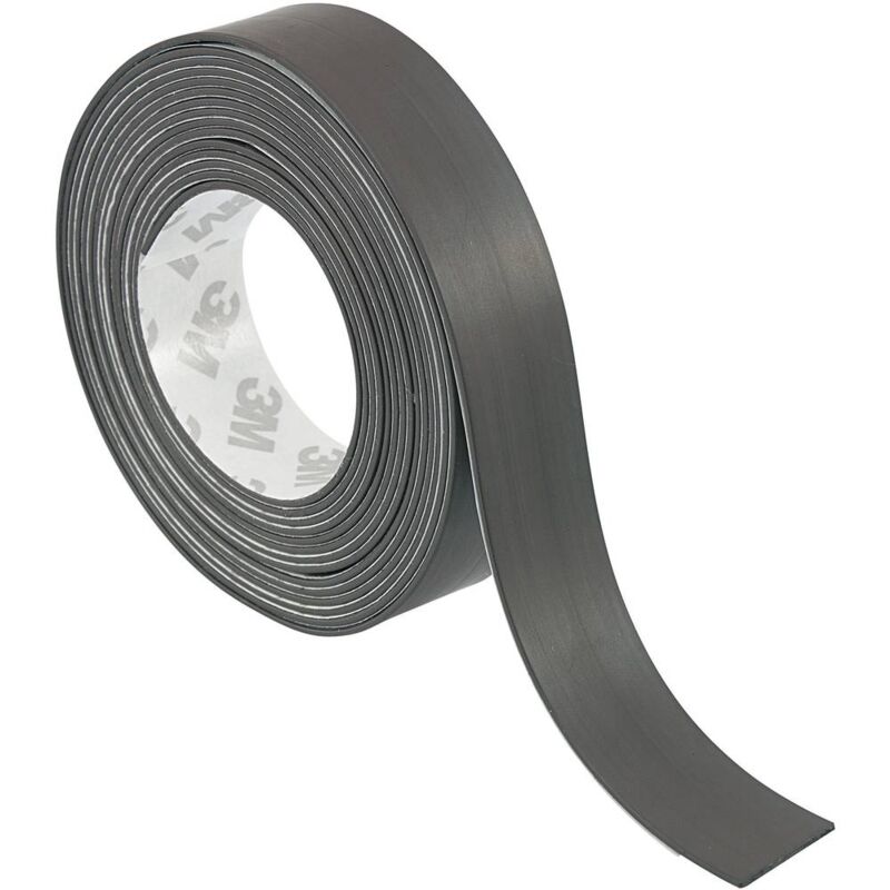 foto del prodotto s513 1020 1564131 nastro adesivo magnetico s513 1020 nero l x l 10 m x 20 mm 1 pz. tru components