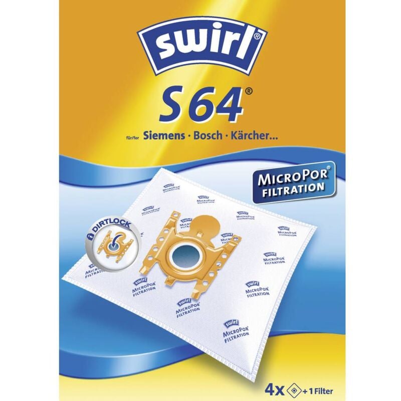 foto del prodotto s64 s66 micro sacchetto aspirapolvere 4 pz. swirl